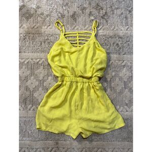 Poetry Woman's Small Yellow Romper